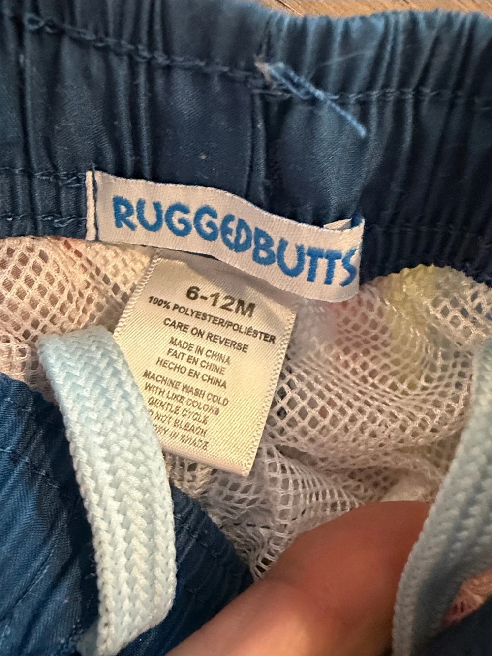 RuggedButts Baby Boy Multi-Color Stripe Swim Trunks 6-12 Months - C52-021
